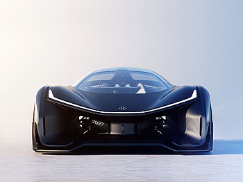 FFZero1 Front View, Faraday Future HD wallpaper