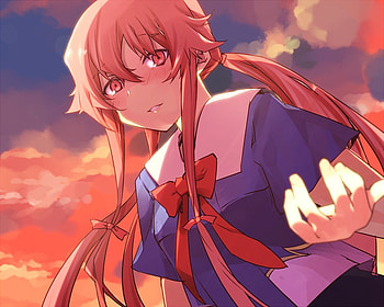 Yuno Gasai, nikki, mirai, yuno, anime HD wallpaper