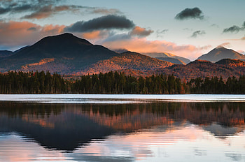 Morning Glory Of Ny, morning, reflection, nature, mountains HD wallpaper