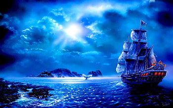 | Background ID:685701. Fantasy Ship HD wallpaper