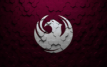 Flag of Phoenix, honeycomb art, Phoenix hexagons flag, Phoenix, 3d hexagons art, Phoenix flag HD wallpaper