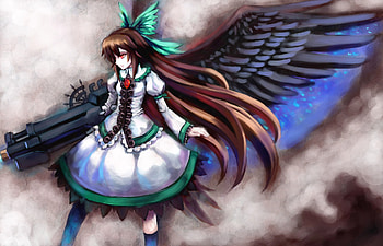 reiuji utsuho, touhou HD wallpaper