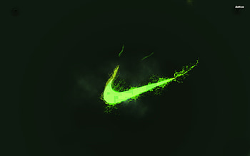 20478-neon-green-nike-logo--digital-art- HD wallpaper