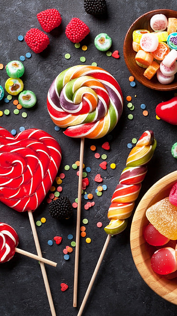 Food candy paradise, Tempting and delicious treats, Sweets for every craving, Indulge in candy delights HD phone wallpaper