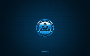 Resistencia SC, Paraguayan football club, blue logo, blue carbon fiber background, Paraguayan Primera Division, football, Asuncion, Paraguay, Resistencia SC logo HD wallpaper