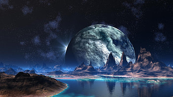 Alien World 3D - HQ 100% high . HD wallpaper