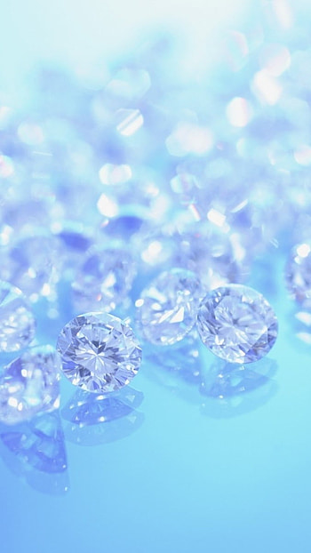Blue Diamond, Sparkling Diamond, sparkling, diamond, crystal HD phone wallpaper