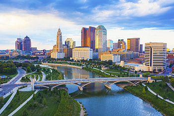 Columbus skyline, Travels, Cheapest car insurance, 2022 HD wallpaper