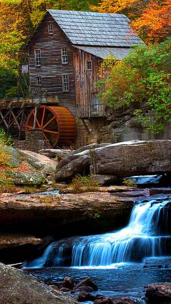 Watermill, Man-made, Architecture, Water HD phone wallpaper