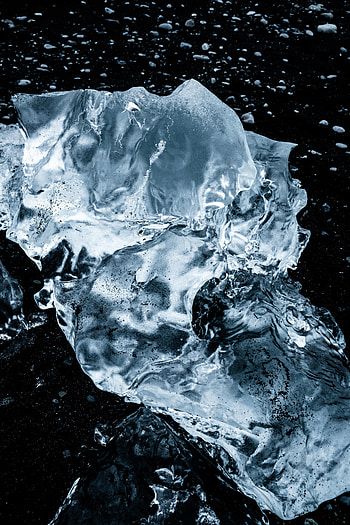 Ice, Macro, Dark, Frozen HD phone wallpaper