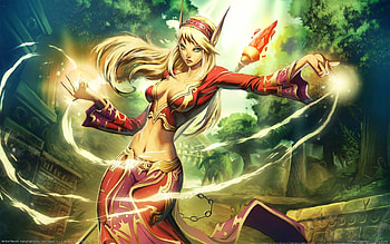 Arts elf, Magic world of warcraft HD wallpaper