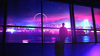 New City Lights , neon, artist, artwork, lights, digital-art, deviantart HD wallpaper