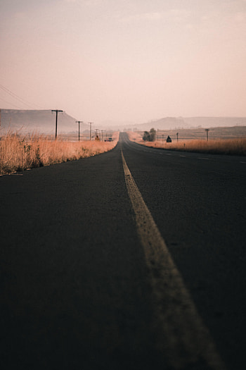 Nature, Road, Markup, Asphalt, Dahl, Distance, Wire, Wires HD phone wallpaper