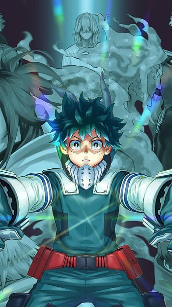 My hero academia, main_character, art, my_hero_academia, green, drawing, izuku_midoriya, anime HD phone wallpaper