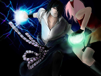 sasuke vs sakura, sasuke, khai, sakura HD wallpaper
