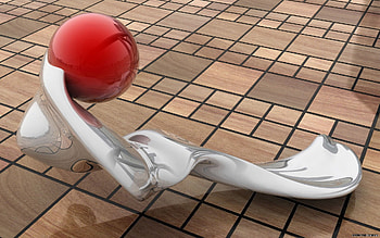 Shining, 3D, Surface, Form, Ball HD wallpaper
