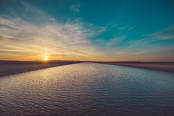River Landscape Sun Beams , river, landscape, nature, sunbeam, sunset, sunrise, sky HD wallpaper