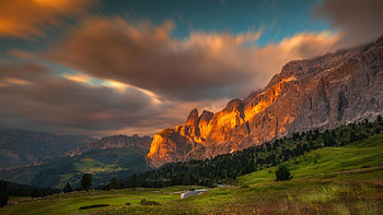 Beautiful Landscape, nature, mountains, sky, trees, landscape HD wallpaper