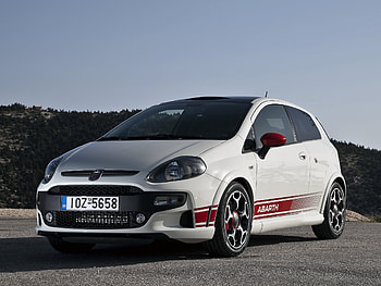 Sports, Auto, Cars, Front View, 2010, Track, Route, Abarth, Abarat, Punto Evo HD wallpaper