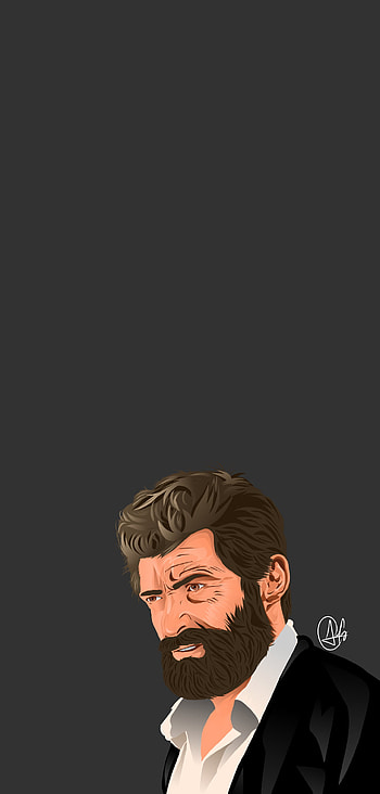 Logan/Wolverine/X Men, wolverine, art, logan, marvelcomics, comics, marvel, xmen, blackandwhite, lobezno, portrait, visualartz, hughjackman HD phone wallpaper