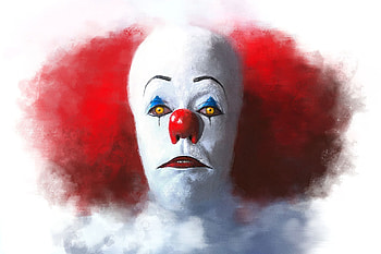 It (1990), Movie, It (Movie), Painting, Pennywise (It) HD wallpaper