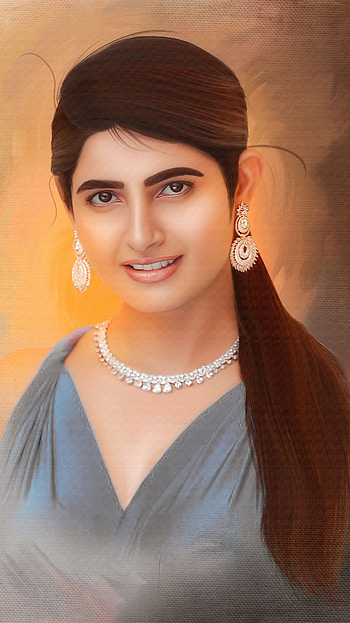 Ashima Narwal, telugu actress, digital painting HD phone wallpaper