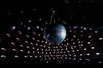 Music, Dark, Ball, Sphere, Mirror, Disco Ball, Mirrored HD wallpaper
