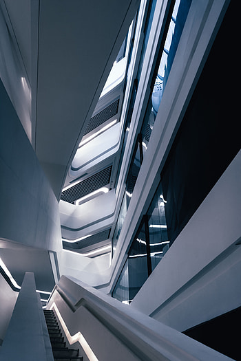 Architecture, Building, Minimalism, Design, Ladder, Stairs HD phone wallpaper