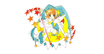 Anime girl, minimal, Sakura Kinomoto, Cardcaptor Sakura HD wallpaper