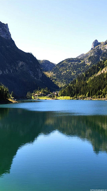 cool beautiful water green mountain 6 - 6 Plus backgrounds HD phone wallpaper