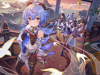 Genshin Impact : Keqing & Ganyu Epic Adventure, Keqing (Genshin Impact), Ganyu (Genshin Impact), video game, Genshin Impact HD wallpaper