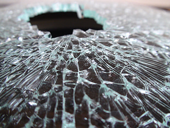 the hole in the broken glass, the broken, hole, broken glass, hole in the broken glass, the broken glass, the glass HD wallpaper