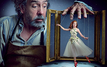 Amy Adams, blue, white, situation, man, girl, vogue, actress, dress, woman, creative, puppeteer, fantasy, redhead HD wallpaper