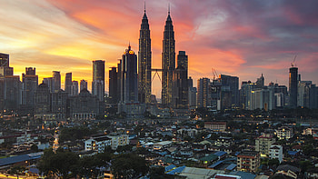 Malaysia, Petronas Twin Towers, Kuala Lumpur HD wallpaper