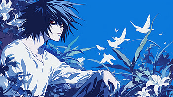 L from Death Note Anime, Anime, Death Note, L (Death Note) HD wallpaper
