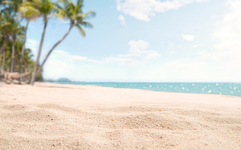 sand, beach, summer, tropical islands, summer travel, ocean, waves, summer concepts HD wallpaper
