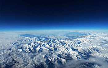 Earth Mountains Range From Top, earth, mountains, nature HD wallpaper