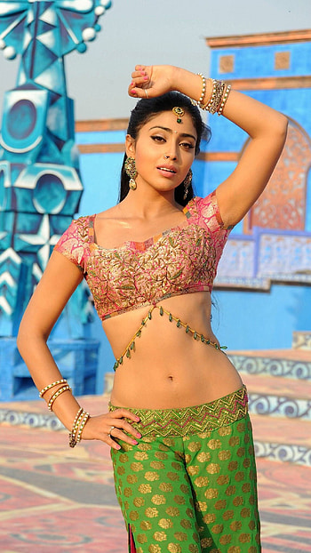 Shreya Saran, shreya, saran, telugu actress, shivaji, navel HD phone wallpaper