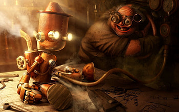 Creation, scientist, fantasy, characters, creature, mad HD wallpaper