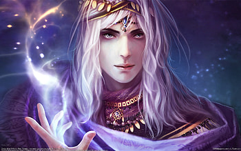Necromancer, god, art, summoner, necro, anime, 3d, abstract, dream HD wallpaper