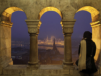 Buda Castle - Budapest, architecture, lights, cool, castles, Buda HD wallpaper