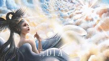 Heaven, iart, art, fantasy, ia, angel, girl, cloud HD wallpaper