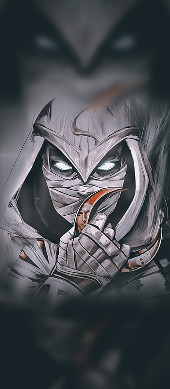 Moon Knight, aesthetic, jaw, whiskers, White, popular HD phone wallpaper