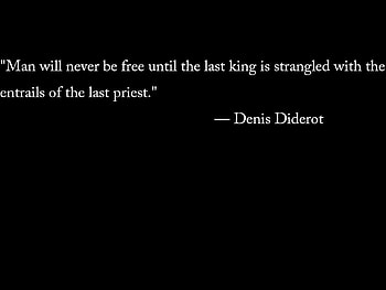 Denis Diderot Quote, priest, diderot, king, quote, atheist, denis HD wallpaper