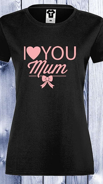 I Love You Mom, Black T, Shirt, black, t shirt HD phone wallpaper