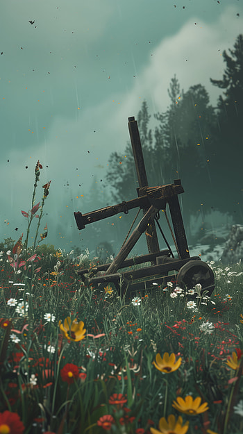 Enchanting Medieval Catapult for s HD phone wallpaper