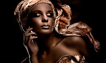 Women, makeup, gaze, marge HD wallpaper