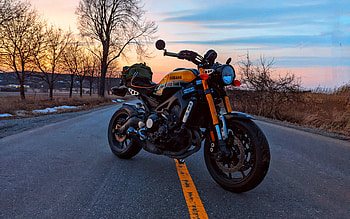 Yamaha XSR 900, , superbikes, 2016 bikes, R, highway, sunset, 2016 Yamaha XSR 900, japanese motorcycles, cafe racer, Yamaha HD wallpaper
