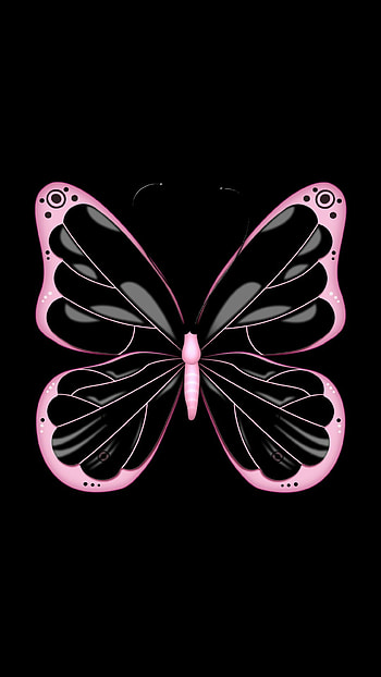 Black & Pink Butterfly. S Backgrounds ... HD phone wallpaper
