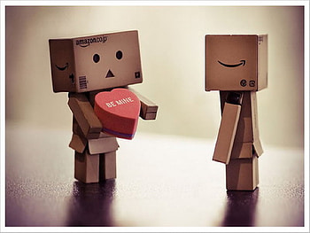 Be Mine, danbo, robot, love, cute HD wallpaper